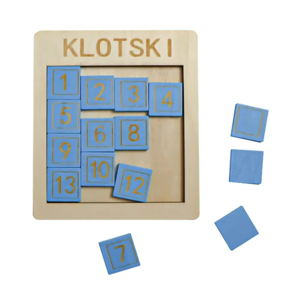 Փայտե խաղ գլուխկոտրուկ թվերով Klotski 